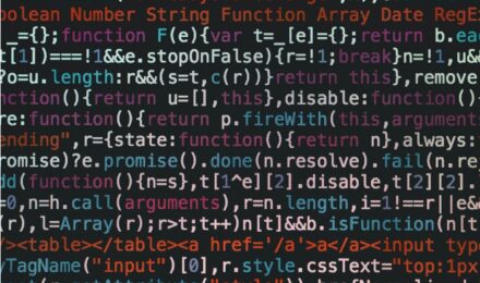 lines of code on a screen
